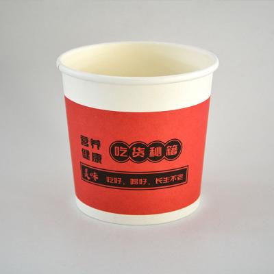 China Eco-friendly OEM deep paper soup cups12OZ biodegradable instant noodle cups with paper lids for sale