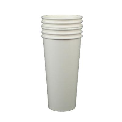 China Disposable Customized Double Hot Stamping PE Coated Waterproof Paper Cups For Cold Drink for sale