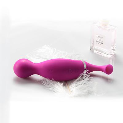 China 12 Frequency USB Vibration Charging Female G Spot Sucking Massage Vibrator Masturbation Double Vibrator for sale