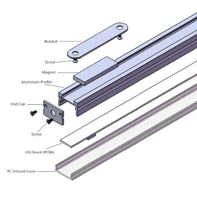 China TL1710 Decorations Linkable Extrusion Aluminum LED Profile For Linear LED Strip Light for sale