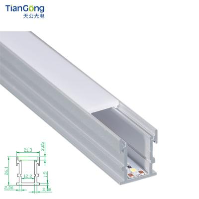 China Office 10W Outdoor Aluminum Profile Embedded Linear Lamp Desk Floor Indoor LED Lighting for sale