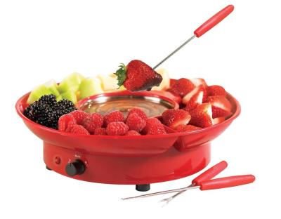 China Service 2-4 People Enjoy It Hot Sales CP02 Electric Chocolate Fondue Chocolate Pan Chocolate Melting Crucible for sale