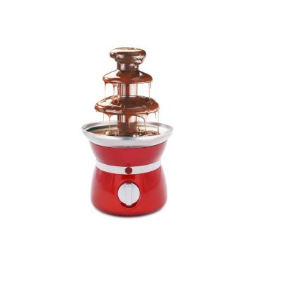 China Home Household CF12G Mini Electric 3 Tiers Chocolate Fondue Chocolate Fountain for sale