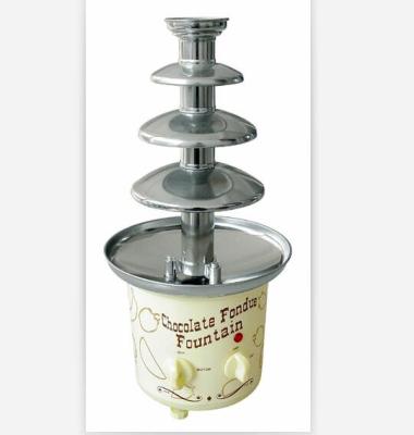 China Cheap household chocolate fountain with 4 tier chocolate crucible make chocolate waterfall for sale