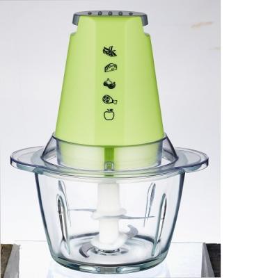 China Overheat Protect System 1.2L Electric Glass Food Processor With Multifunctional Chopper for sale