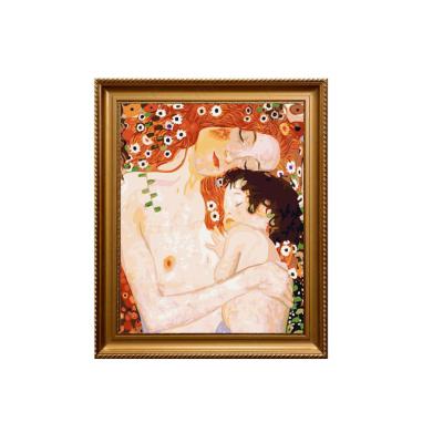 China 40*50cm Impressionist Animation Art Painting Mother and Child DIY Masterpiece Impressionist Painting Painting By Numbers Stain Supplier Whole for sale