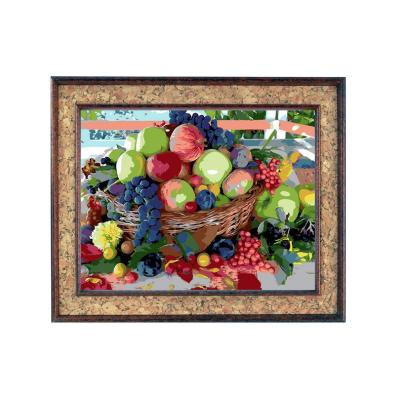 China Realistic Children's Fruit DIY Painting Painting Oil Painting By Numbers Stain Supplier Wholesale Factory Direct Supply for sale