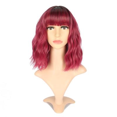 China All Inch Machine Made Glueless Bob Short Wig Red Women Hair Wigs 8-14 Blonde 1b/613 Current Skin Color Luxefame for sale