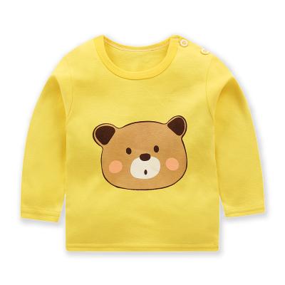 China Fashion Baby Boy Girl Cartoon Letter Casual Animal Cotton Print Long Sleeve Tops for sale