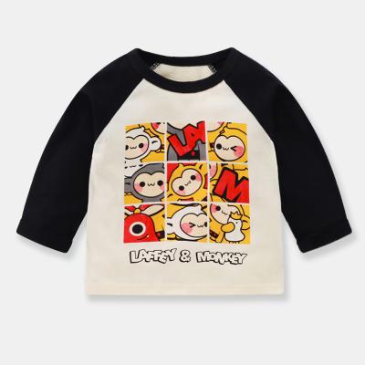 China Casual Newborn Baby Boy Clothes Cartoon Pattern Girls Clothes Designer Baby Kids Winter Clothes Tops for sale