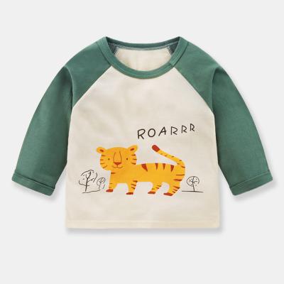 China Cartoon Pattern Boys And Girls Cotton Casual Fluorescent Free Cute Long Sleeve Tops for sale