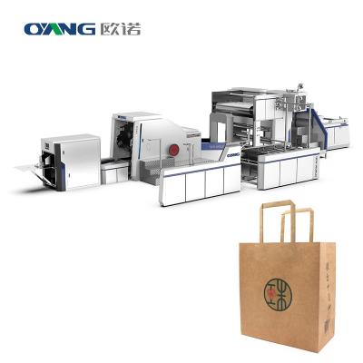 China Automatic Flat Rope Paper Bag Machine Series from Zhejiang Ounuo Machinery for sale