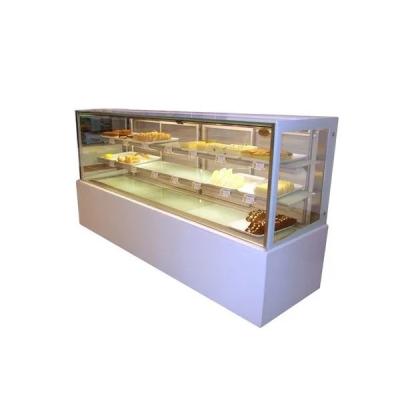 China DOBEST Best selling oval bakery display case cake refrigerated cabinet display freezer for restaurant for sale