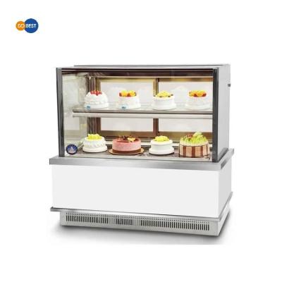 China DOBEST Best Selling Vertical Cake Freezer Bakery Counter Display Case with CE for sale