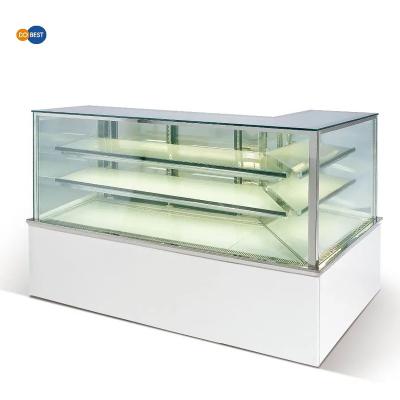 China DOBEST stainless steel pastry display cases display fridge for cake for sale