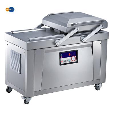 China 2022 DOBEST automatic commercial rice coffee fish food sausage chicken meat vacuum sealer packaging packing machine for sale