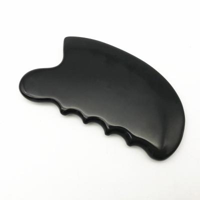 China Massage Tools Gua Sha Black Bian Stone Guasha Tools Jade Gua Sha Scraping Body Massage Guasha Board for sale