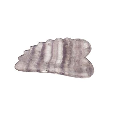 China 2020 Jade Guasha Massage Tools Fluorite Guasha Tip Scraping Face Gua Sha Natural Stone Tool Gua Sha for sale