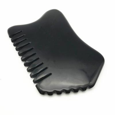 China Jade Stone Gua Sha Tool Gua Sha Scraping Black Bian Massage Tools Guasha Comb Massage Guasha Tip for sale