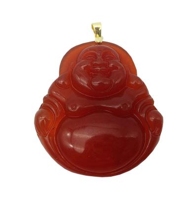 China CLASSIC Natural Agate Carved Buddha Jade Jewelry Buddha Pendant for sale