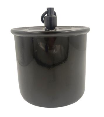 China Morden 2.8L Single Nut Short Black Mercury Tank for sale