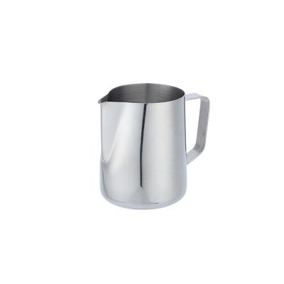 China Custom 304 Stainless Steel Garland Cylinder Cappuccino Milk Jug Espresso Coffee Art Milk Frother Viable Hot Selling Jug for sale