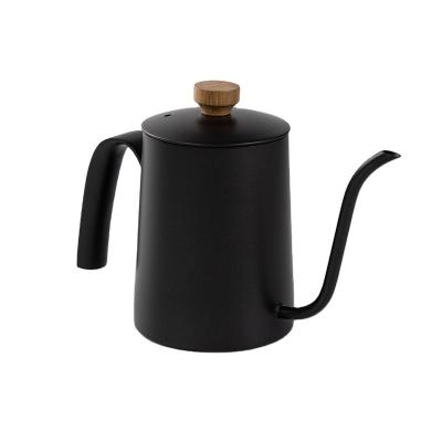 China Viable High Quality Fine Stainless Half Round Metal Handle Coffee Pot Thermal Coffee Kettle Pot With Lid for sale