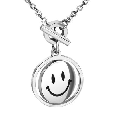 China Hot Sale Environmentally Friendly Stainless Steel Coin Charm Jewelry Charm Rolo Link Chain Custom Necklace for sale