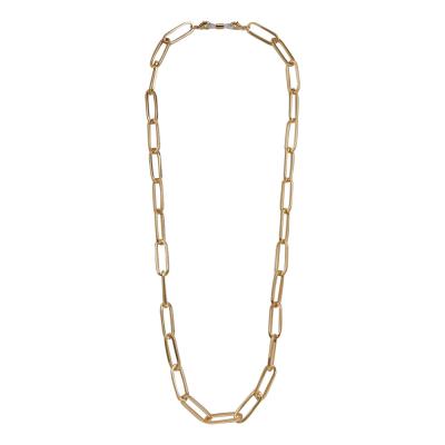 China Environmental Friendly Wholesale Gold Plated Big Rectangle Glass Facemask Chunky Link Chain Accessories for sale