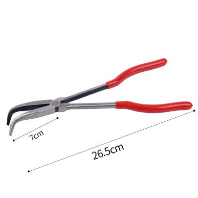 China Portable High Quality Tools Stainless Steel 45 Degree Crucible Pliers Mini Jewelry Pliers for sale