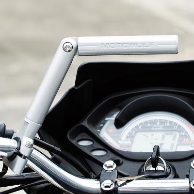 China Motowolf Accessories Motorcycle Metal Bracket Side Stand Rotatable Extension Bar for sale