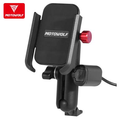 China Motowolf Mobile Phone Holder Bracket Metal Motorcycle Racing Mount Cell Phone Holder for sale