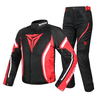 China Motowolf Motorcycle Riding Jacket for Men SPR Racing jacket with Protectors and Windproof Lining for sale