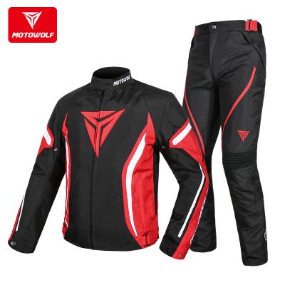 China Motowolf Riding Gear Waterproof Racing With Ce Protective Motorcycle Jacket For Men for sale