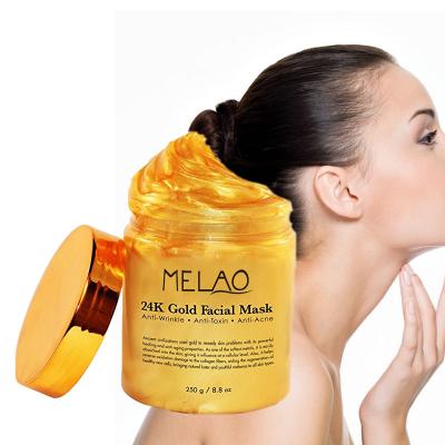 China Collagen Crystal Beauty Face Masks Gold Exfoliating Moisturizer 24K Moisturizing Hydrating Gold Face Mask for sale