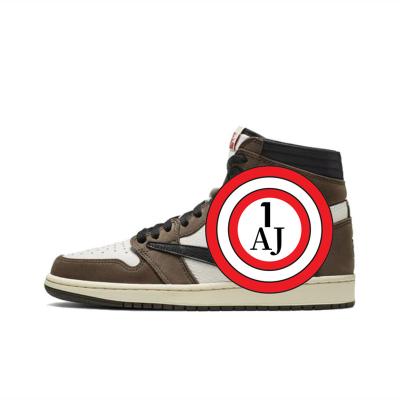 China Cushioning Retro High Quality AJ 1 Mens Womens Chicago Sneakers Black Toe Leather Chicago Men Basketball Shoes for sale