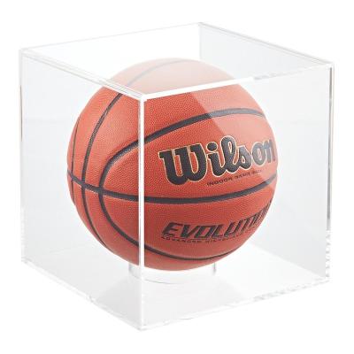 China Disposable Clear Acrylic Toy Protection Cube Show Dustproof Display Box Case Holder for sale