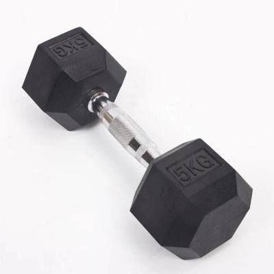 China Goods in power training equipment dumbells mancuernas hex hex rubber dumbbells for stock transfer for sale for sale