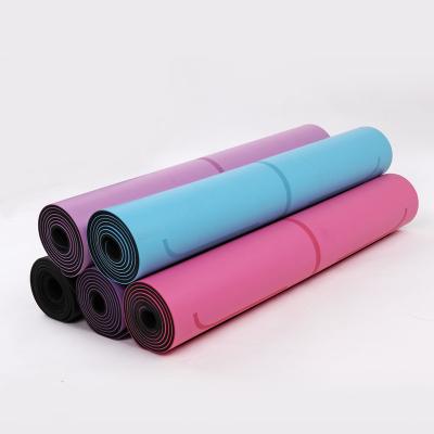 China Custom 4.5mm Non-Slip Multiple Colors Travel Yoga Mat Premium Double PU Leather Natural Rubber for sale