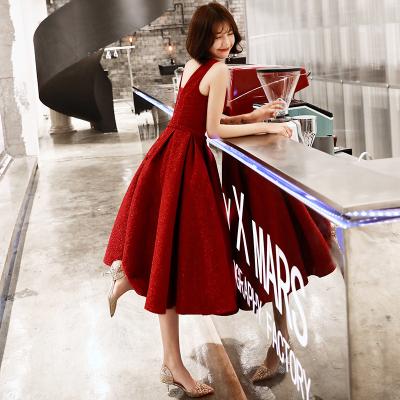 China Antistatic shorts? Even formal dress women 2021? Sleeveless Lace Mini Flare Party Dresses for sale