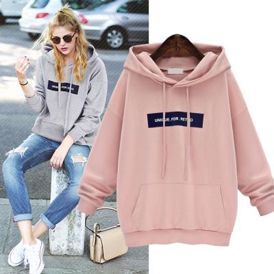 China Anti-wrinkle Girls Plus Size Shear Blank Hoodie Women Oversized Solid Sweatshirt for sale