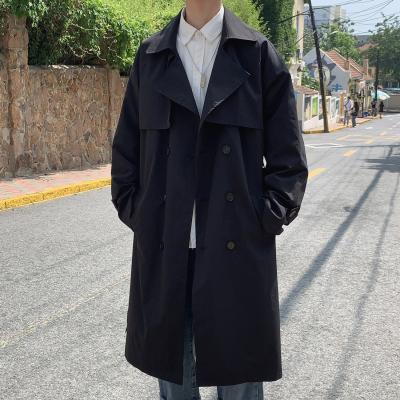 China Breathable Autumn Jacket Loose Plus Size Spring Ditch Coat Men's Cross Overcoat Long for sale