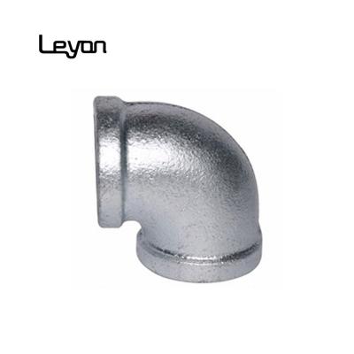 China Pipe Fittings Malleable Iron Steam Engineering Parts Galvanized 90 Degree Elbow Types Standard EN Street Elbow 90 Elbow for sale