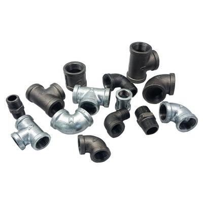 China High Quality Malleable Iron GI Pipe Fitting Piping Tools Din EN10242 Fittings Joined Tees For Pipework for sale