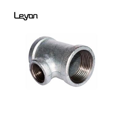 China BSI BSI Certificate NPT Galvanized Threaded Reducing Side Tee Galvanized Fittings Tee MI Cross Tee for sale