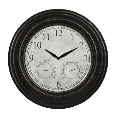 China Personalized Customization 20 Inch Antique Decorations For Home Wooden Pattern Needle Wall Clock for sale