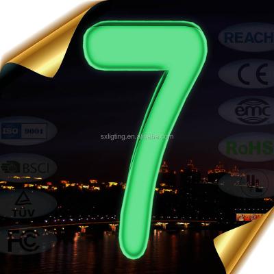 China Lightweight Whole Body 4 Ft Height Up LED Sign / Illuminated LED House Number / LED Digital Sign for sale