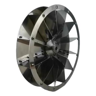 China 330mm Diameter 430 Special Stainless Steel Oven Blower Wheel YYH370-4W for sale