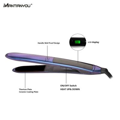 China Factory price commercial popular product customized hair straightener hair iron nano titanium hair flat iron for sale