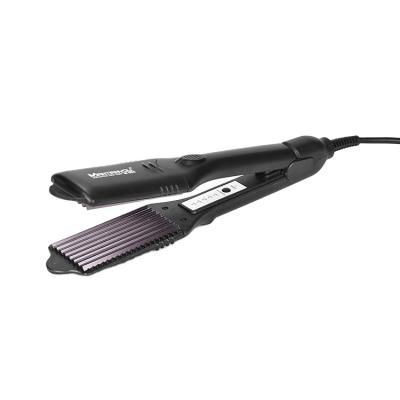 China Commercial 3 in 1Professional Hair Tool Hair Straightener with Teeth Crimper Flat Iron Curling Iron and Wholesale Hair Crimper for sale